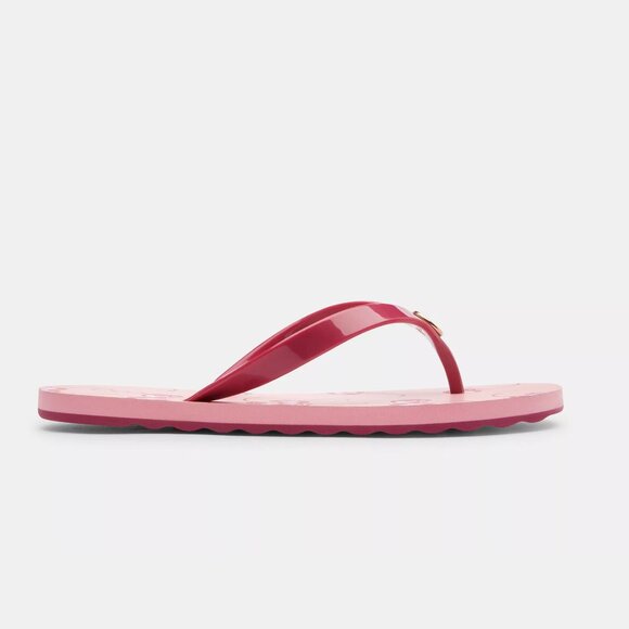 🍒 Coach Zayn Flip Flop With Cherry Print - Picture 5 of 11